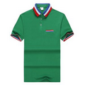 Pique Cotton Short Sleeve Polo With Pocket